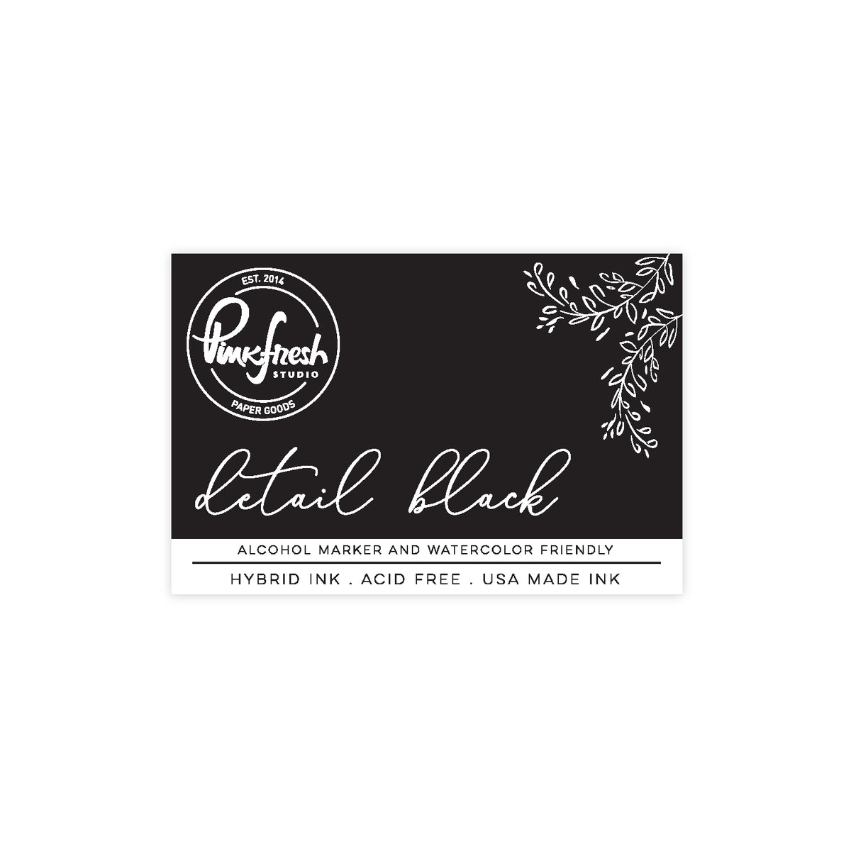 Premium Hybrid ink Pad : Detail black