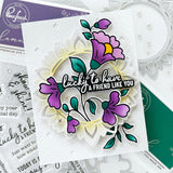 Folk Floral Stem stamp