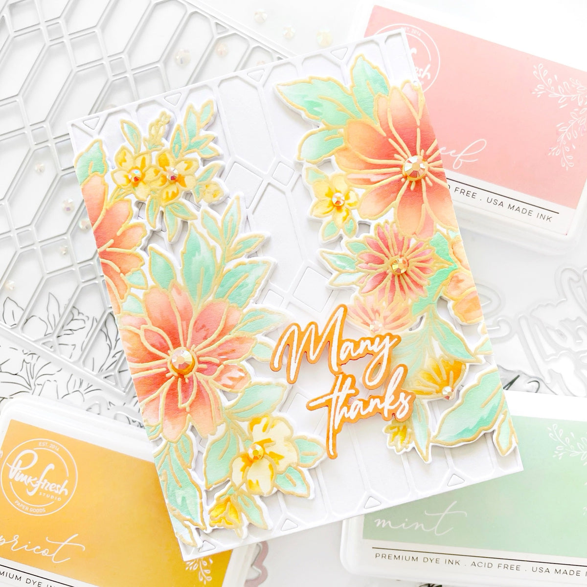 Painted Daisies layering stencil