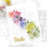 Rainbow Floral Washi die