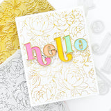 Peony Print hot foil