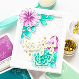Fancy Script Words hot foil