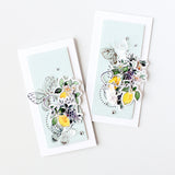 Small Butterflies hot foil plate