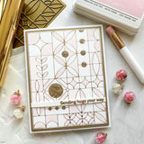 Modern Design Blocks stencil