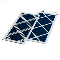 Slimline Diamond Plaid Layering Stencil set