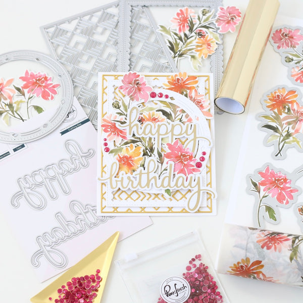 Chrysanthemum Flour Sack Towel - Floral Tea Towels - Pink Chrysanthemu –  Running Frog Studio
