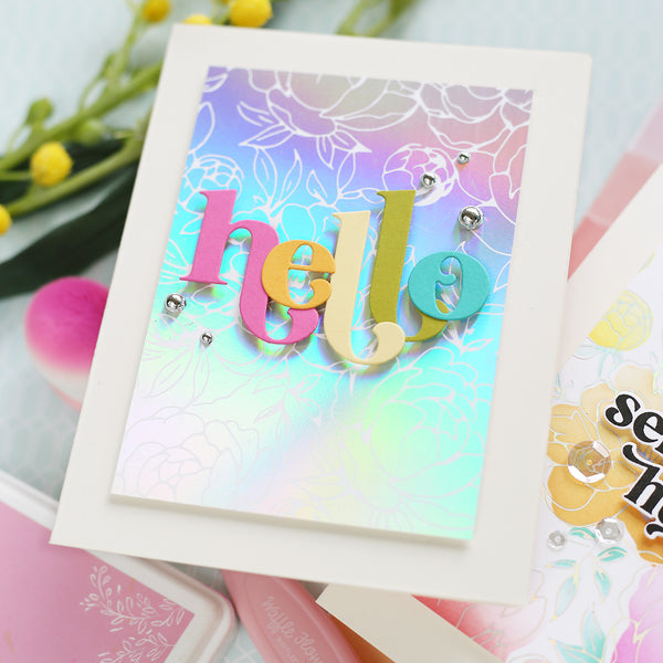 Solid Hot Foil Plate Pinkfresh Studio