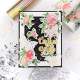 Small Butterflies hot foil plate