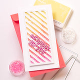 Slim diagonal stripes die