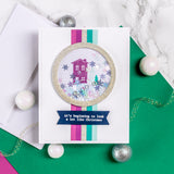 Essentials: Diagonal Stitched Circles Die Set