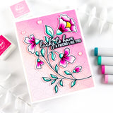 Folk Floral Stem stamp