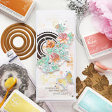 Rainbow Floral Washi stamp