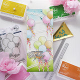 Ribbons & Balloons stencil