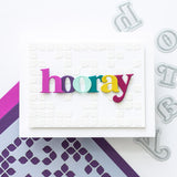 Slim Leafy Squares Stencil