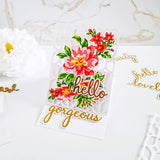 Phrase Builder: Hello hot foil