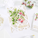 Fuchsias Washi stamp