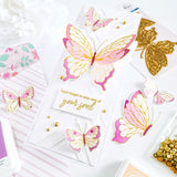 Butterflies hot foil plate