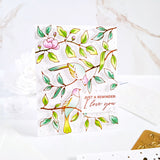 Songbirds on Branches hot foil