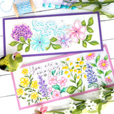 Slim diagonal stitched rectangles die set