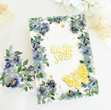 Indigo Roses washi