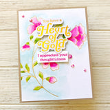 Folk Floral Stem hot foil