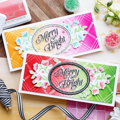 Slimline Diamond Plaid Layering Stencil set