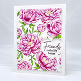 Peony Print stamp
