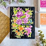 Fancy Rose Bunch stamp