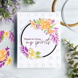 Hibiscus Washi layering stencil