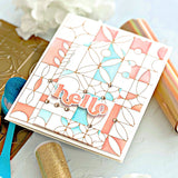 Modern Design Blocks stencil