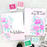 Fancy Rose Bunch stencils