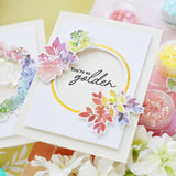 Rainbow Floral Washi stamp