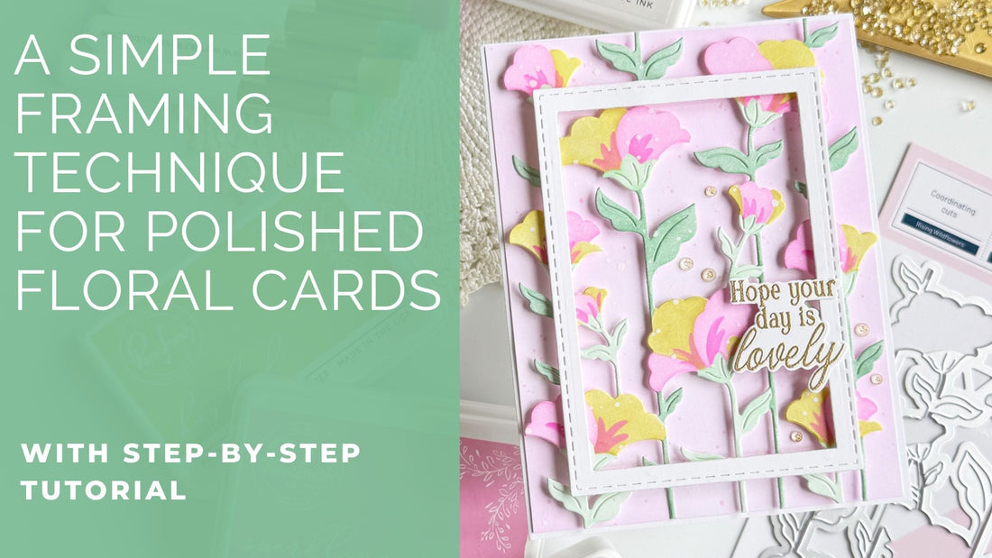 Using a Pop of White to Add Interest to Your Floral Card | Dana Kirby