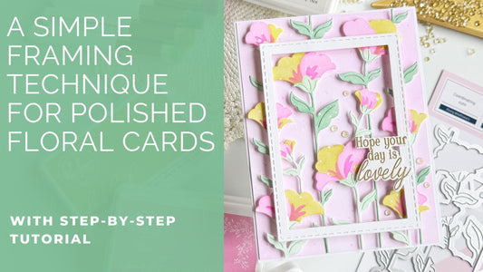 Using a Pop of White to Add Interest to Your Floral Card | Dana Kirby