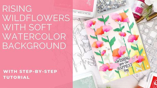 Rising Wildflowers with a Soft Watercolored Background | TaeEun Yoo