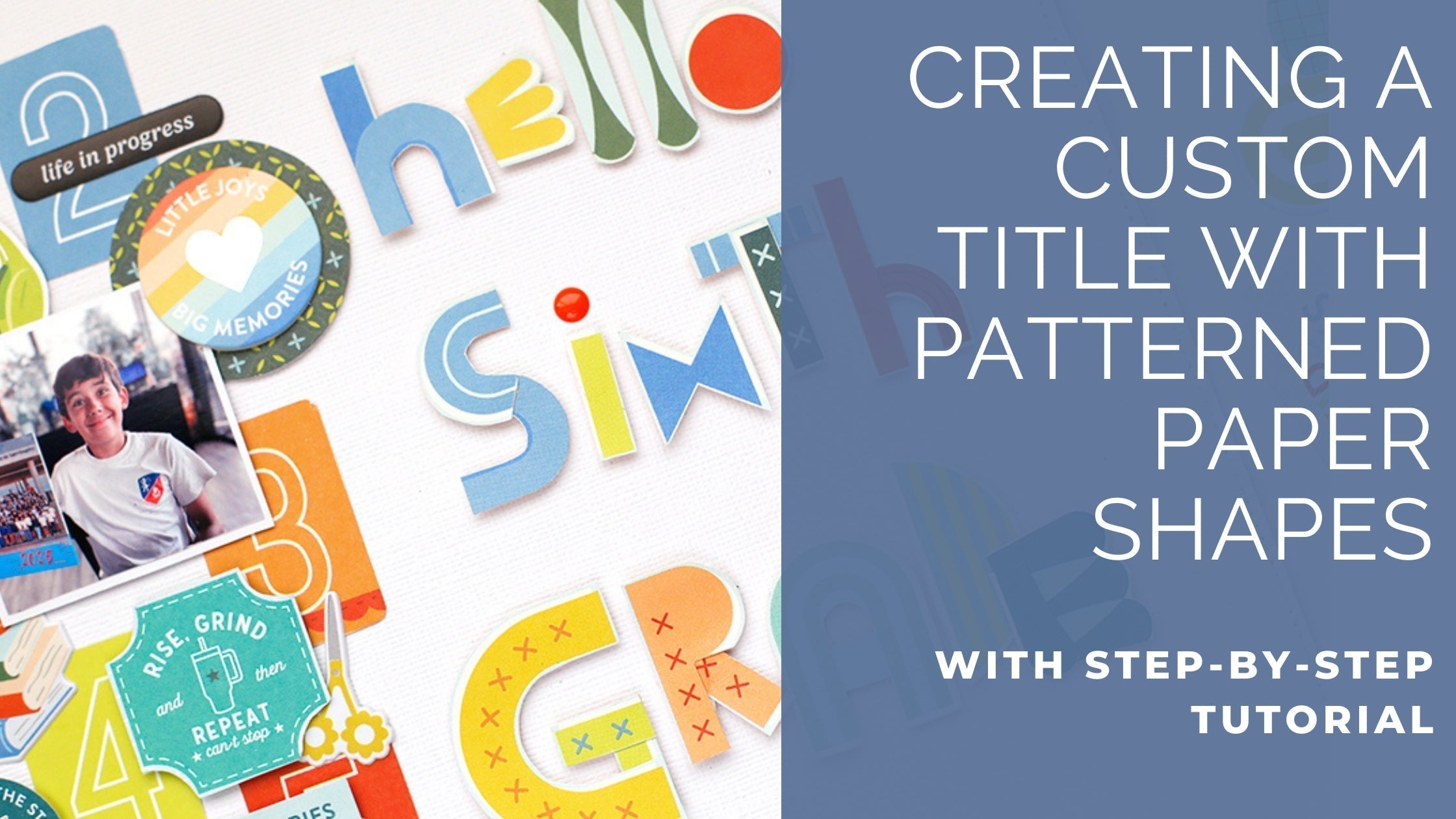 Turning Patterned Paper Shapes into a Custom Title | Eva Pizarro ...