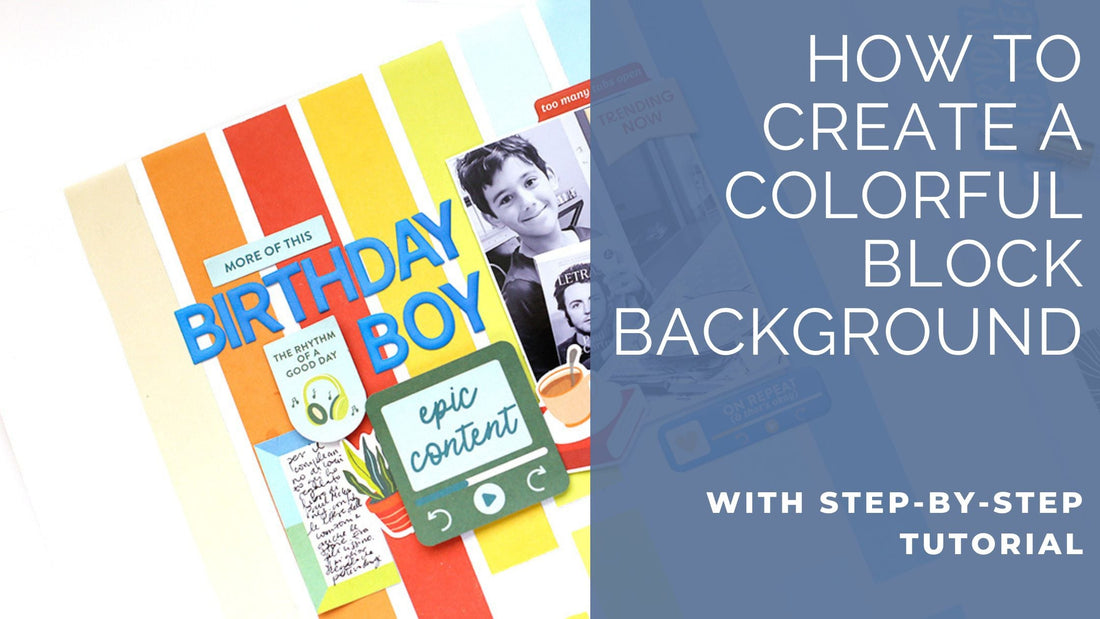 How to Create a Colorful Block Background | Eva Pizarro