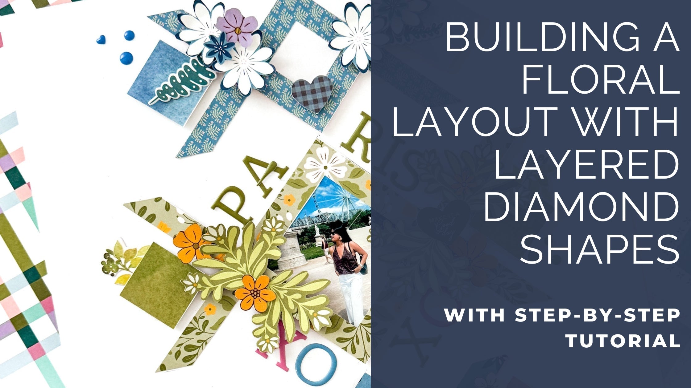 Geometric Diamond Layout with Lovely Lane | Susi Becerra – Pinkfresh Studio