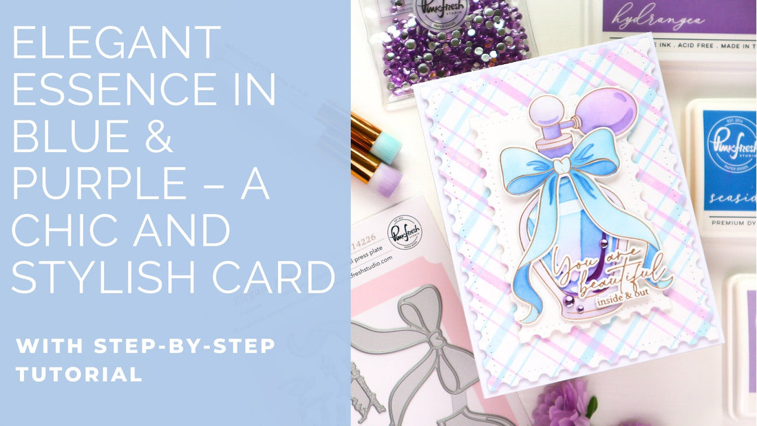 Elegant Essence in Blue & Purple – A Chic and Stylish Card | TaeEun Yoo