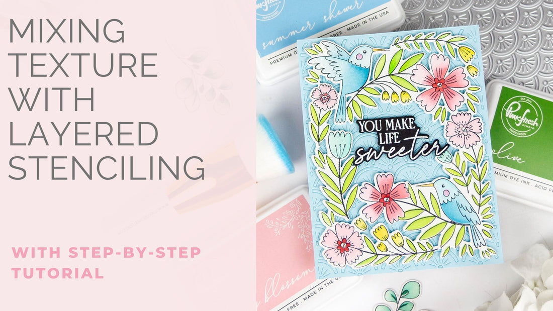 Mixing Texture With Layered Stenciling | Rachel Alvarado