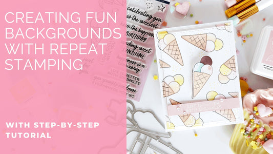 Creating Fun Backgrounds with Repeat Stamping | Kathleen Schmelz