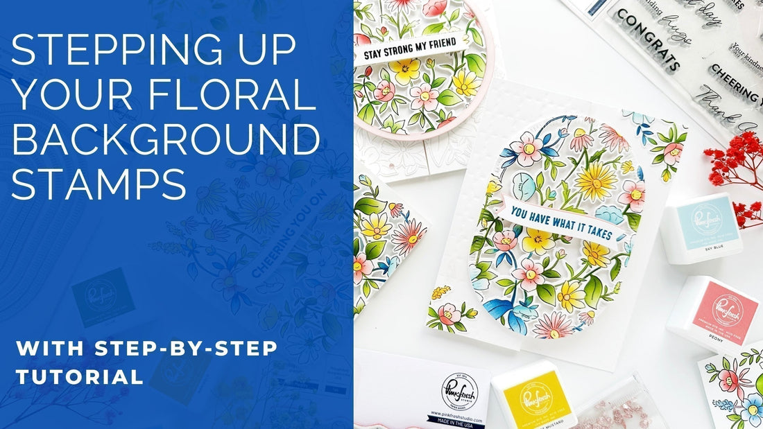 Stepping up your floral background stamps | Raquel Arribas