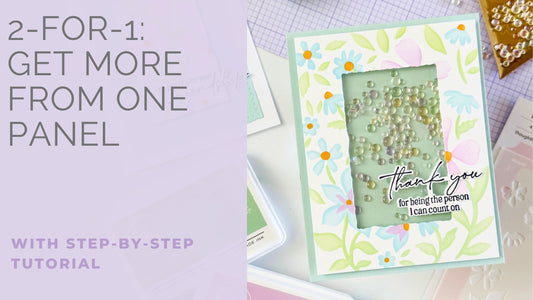 Simple 2-for-1 Cards with Wildflower Notes | Dana Kirby