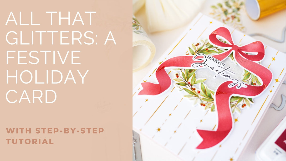 A Festive Shaker Card Full of Sparkle & Shine | Kathleen Schmelz