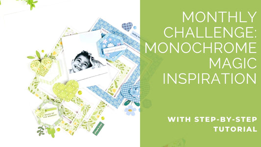 Monochrome Magic Layout with Lovely Lane | Karlla Dauer