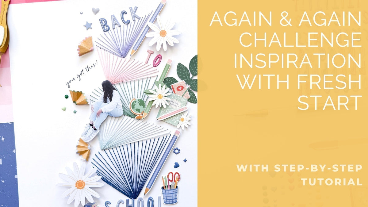 Repeating Colors & Layers for a Back-to-School Layout