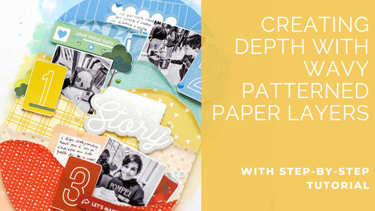 Creating Depth with Wavy patterned paper Layers | Eva Pizarro