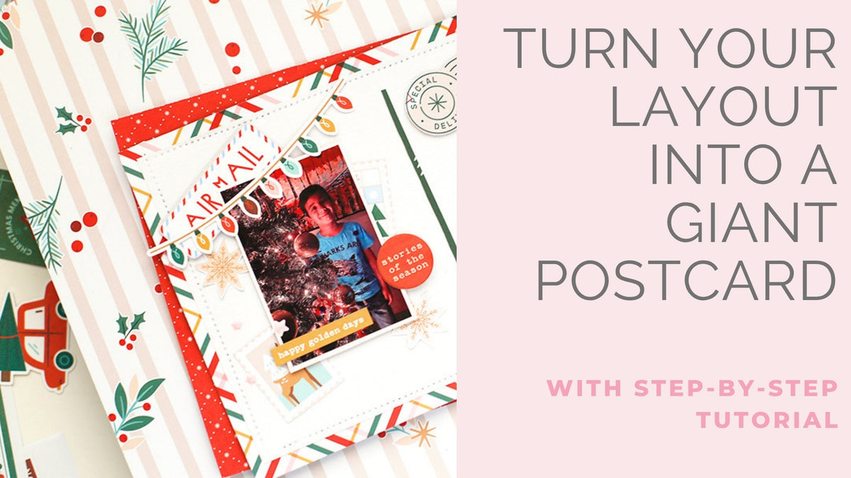 Creating a Giant Christmas Postcard with Festive Fun