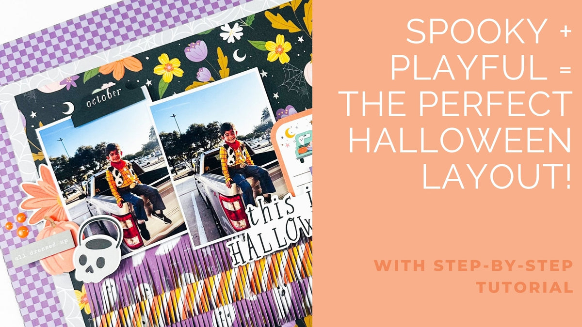 A Playful Halloween Layout Full of Color & Texture