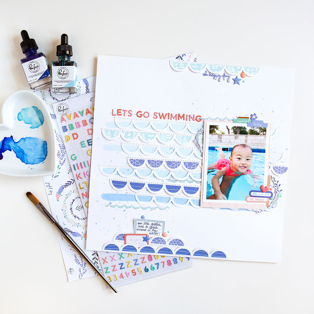 Summer layout using the Joyful Day collection | Jung AhSang